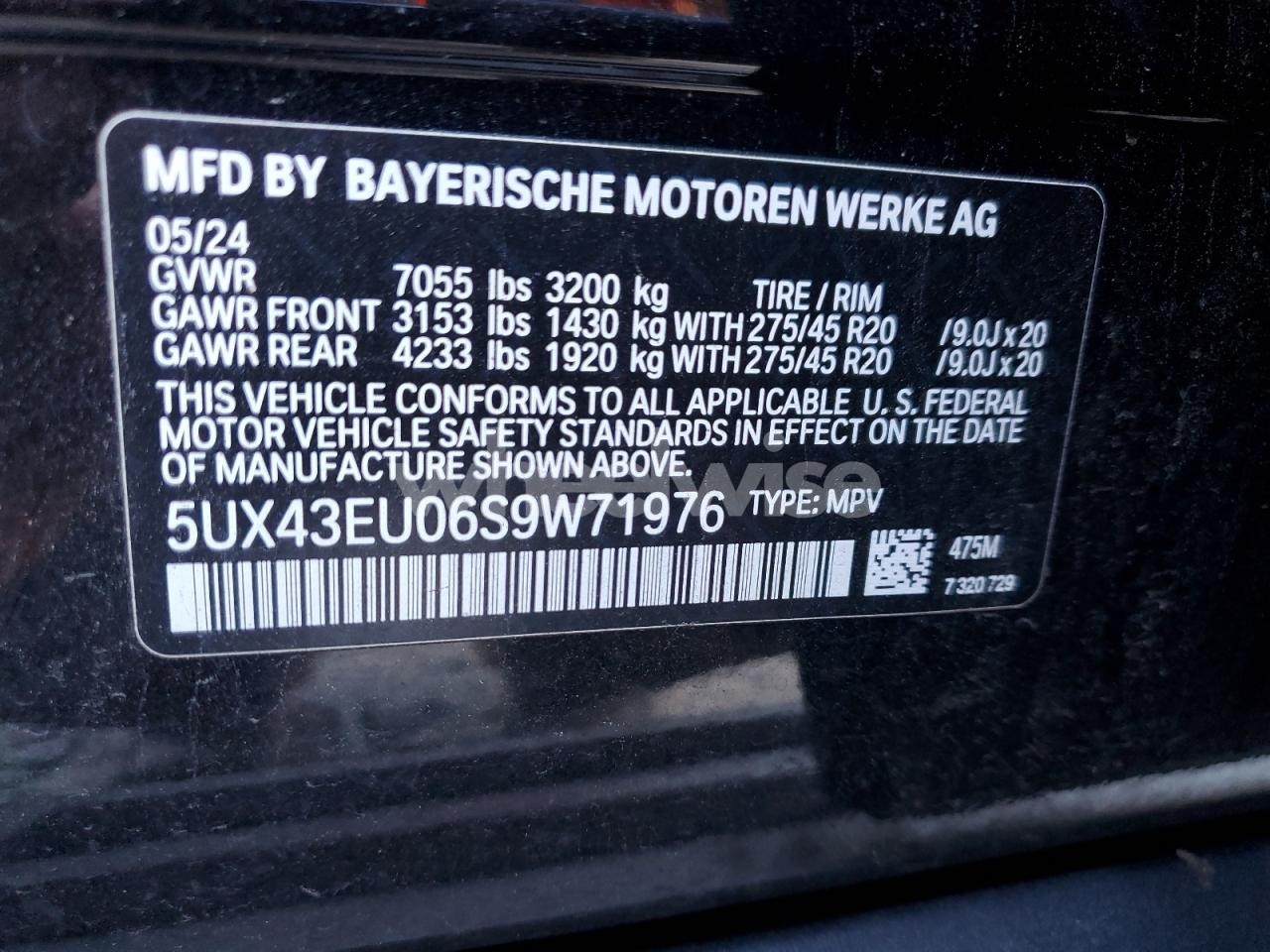 Photo 14 of 2025 BMW X5 XDRIVE50E (VIN 5UX43EU06S9W71976)