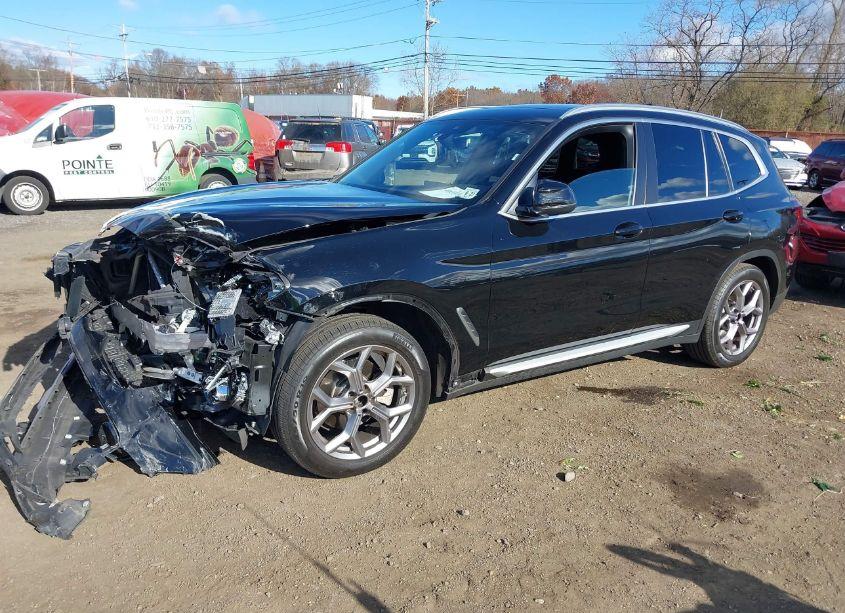 Photo 2 of 2022 Bmw X3 XDRIVE30I (VIN 5UX53DP03N9N34346)