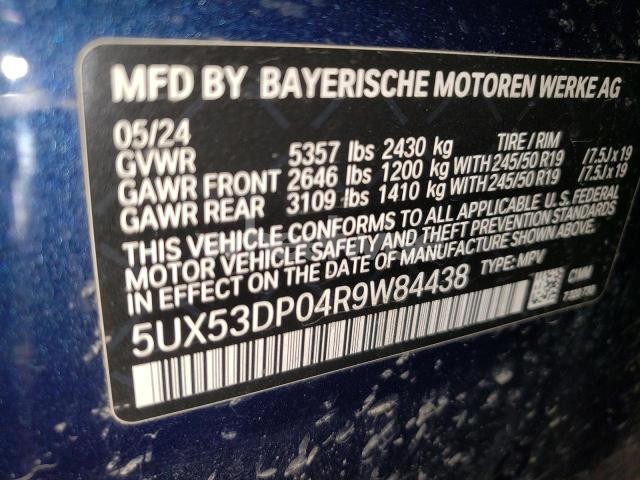 Photo 7 of 2024 BMW X3 XDRIVE30I (VIN 5UX53DP04R9W84438)