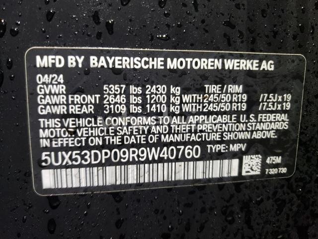 Photo 2 of 2024 BMW X3 XDRIVE30I (VIN 5UX53DP09R9W40760)