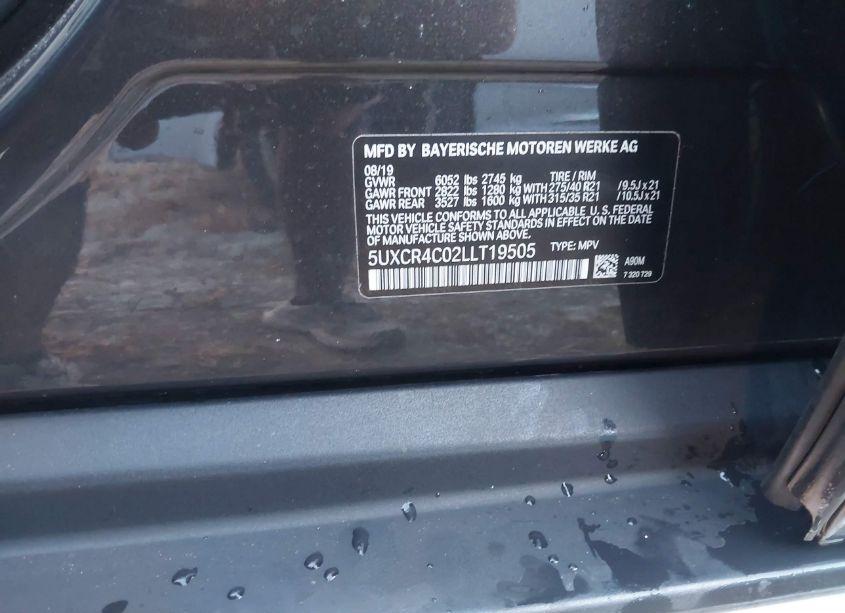 Photo 9 of 2020 Bmw X5 SDRIVE40I (VIN 5UXCR4C02LLT19505)