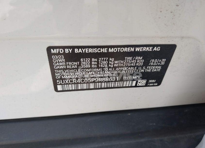 Photo 9 of 2023 Bmw X5 SDRIVE40I (VIN 5UXCR4C05P9R88631)