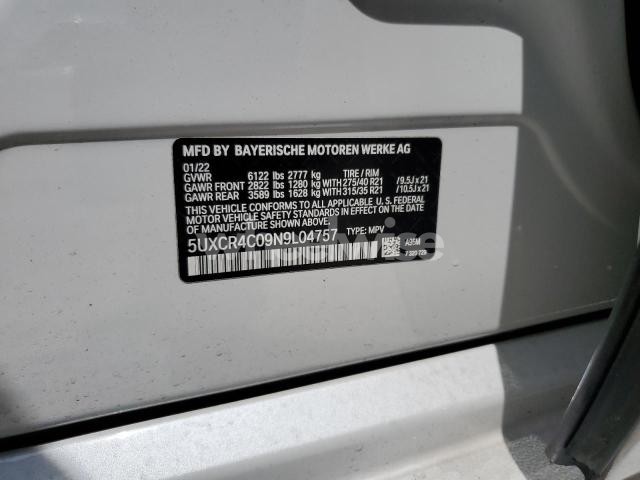 2022 BMW X5 SDRIVE 40I (VIN 5UXCR4C09N9L04757) main photo