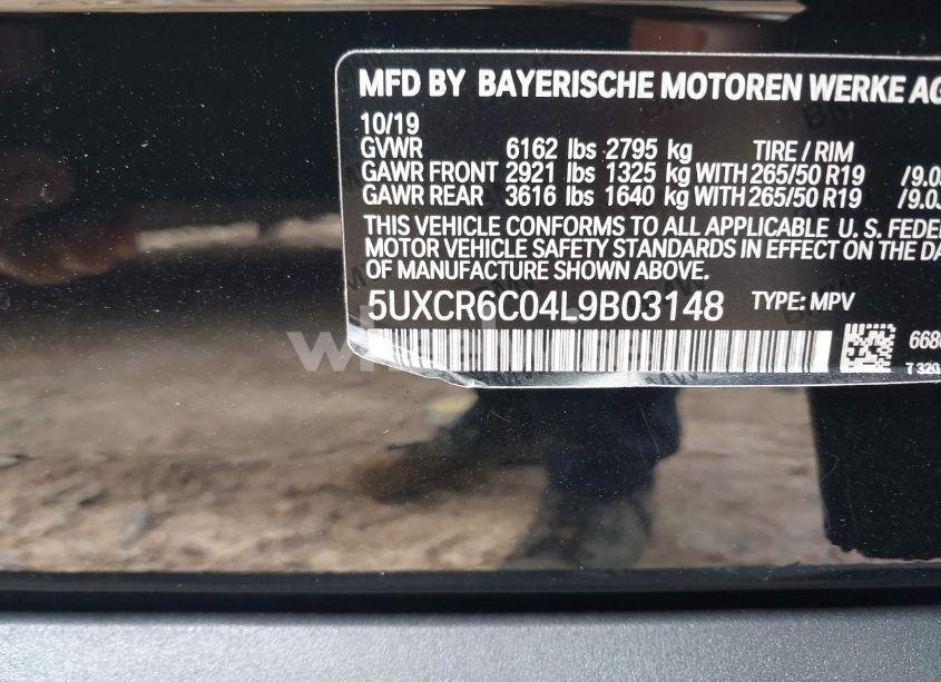 Photo 9 of 2020 Bmw X5 XDRIVE40I (VIN 5UXCR6C04L9B03148)