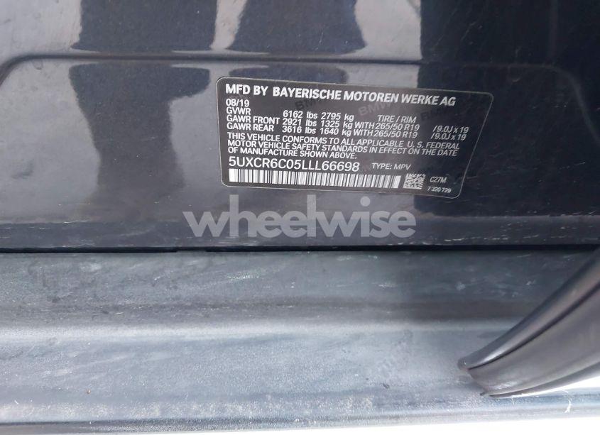 Photo 9 of 2020 Bmw X5 XDRIVE40I (VIN 5UXCR6C05LLL66698)