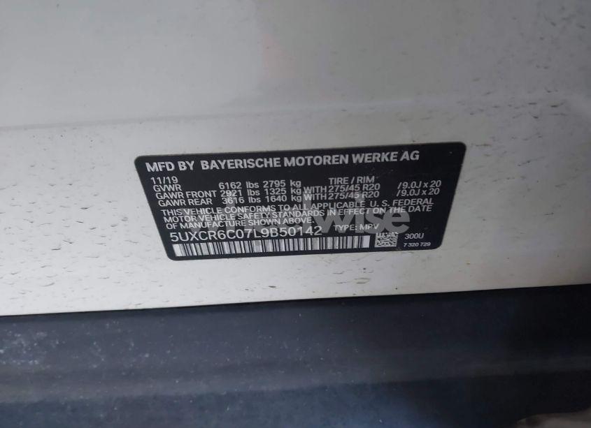Photo 9 of 2020 Bmw X5 XDRIVE40I (VIN 5UXCR6C07L9B50142)