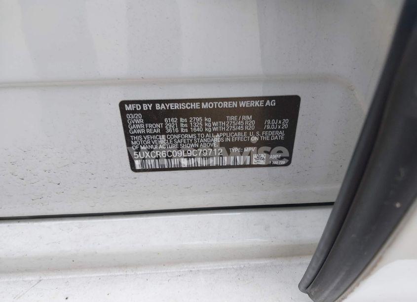 Photo 8 of 2020 Bmw X5 XDRIVE40I (VIN 5UXCR6C09L9C79712)