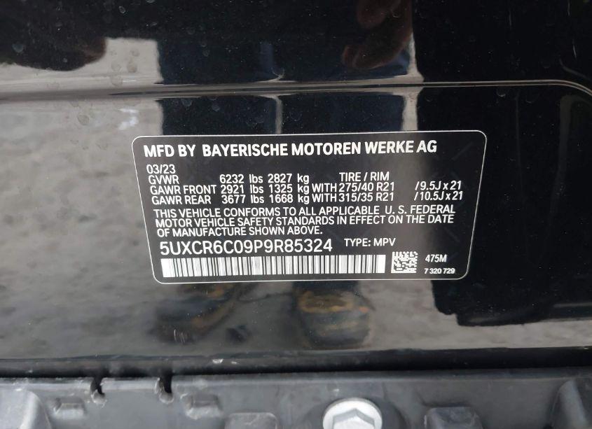 Photo 9 of 2023 Bmw X5 XDRIVE40I (VIN 5UXCR6C09P9R85324)