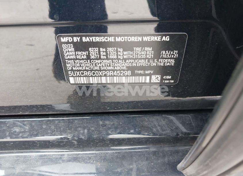 Photo 9 of 2023 Bmw X5 XDRIVE40I (VIN 5UXCR6C0XP9R45298)