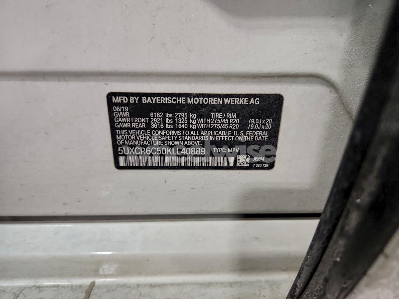 Photo 13 of 2019 BMW X5 XDRIVE40I (VIN 5UXCR6C50KLL40889)