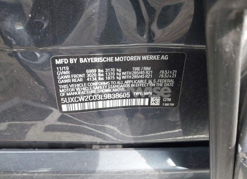 Photo 9 of 2020 Bmw X7 XDRIVE40I (VIN 5UXCW2C03L9B38605)