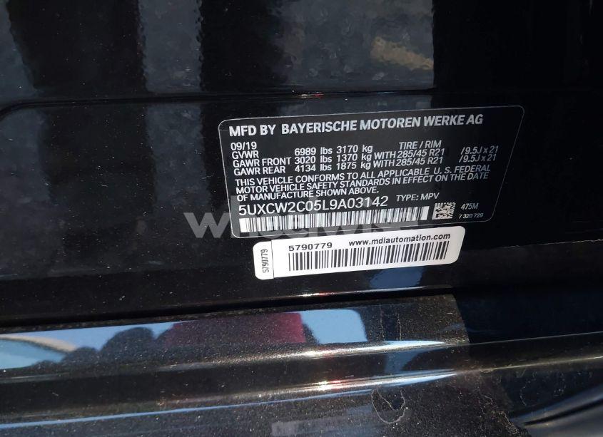 Photo 9 of 2020 Bmw X7 XDRIVE40I (VIN 5UXCW2C05L9A03142)