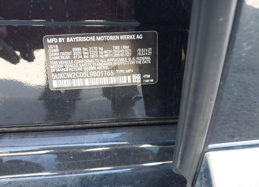 Photo 9 of 2020 Bmw X7 XDRIVE40I (VIN 5UXCW2C05L9B01765)