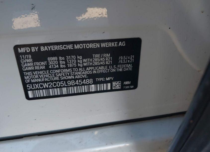 Photo 9 of 2020 Bmw X7 XDRIVE40I (VIN 5UXCW2C05L9B45488)