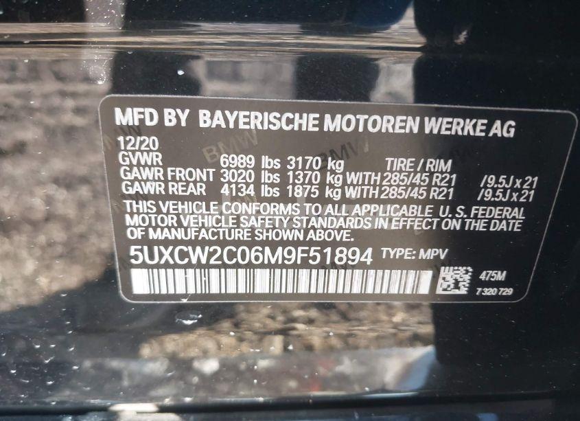 Photo 9 of 2021 Bmw X7 XDRIVE40I (VIN 5UXCW2C06M9F51894)