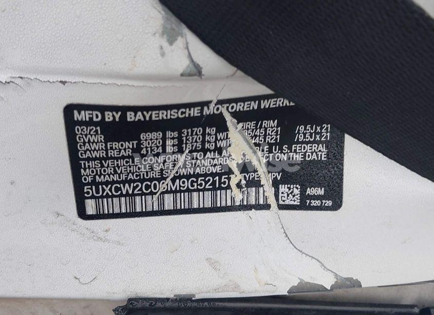 Photo 9 of 2021 Bmw X7 XDRIVE40I (VIN 5UXCW2C06M9G52157)