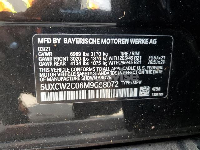 Photo 4 of 2021 BMW X7 XDRIVE40I (VIN 5UXCW2C06M9G58072)