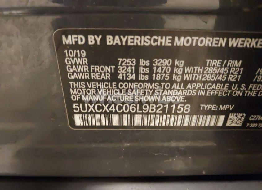 Photo 9 of 2020 Bmw X7 XDRIVE50I (VIN 5UXCX4C06L9B21158)