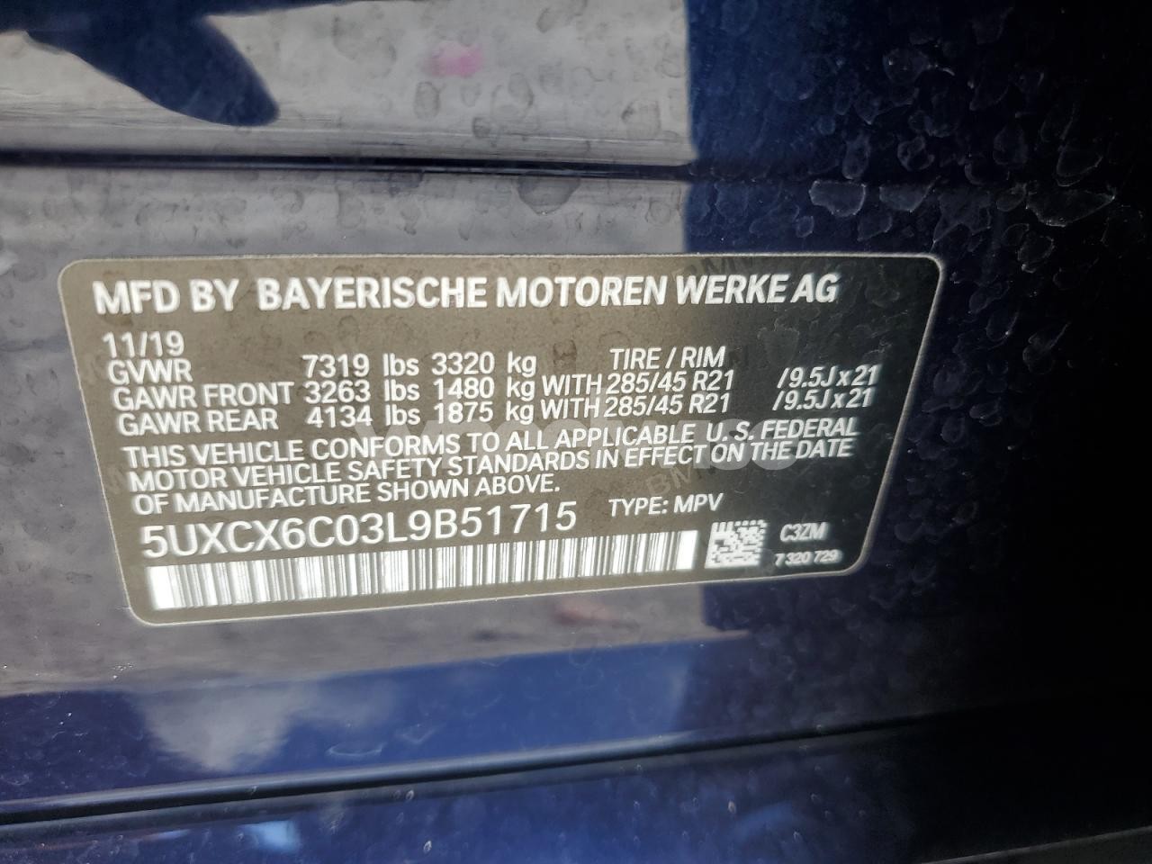 Photo 13 of 2020 BMW X7 M50I (VIN 5UXCX6C03L9B51715)