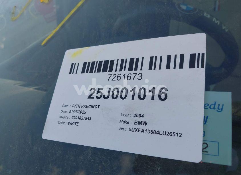 Photo 9 of 2004 Bmw X5 3.0I (VIN 5UXFA13584LU26512)