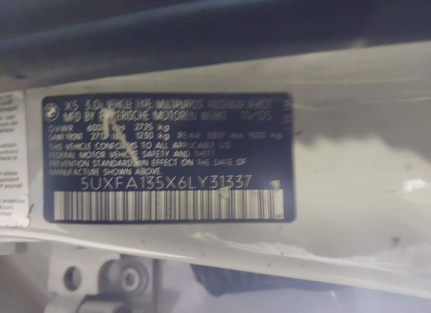 Photo 9 of 2006 Bmw X5 3.0I (VIN 5UXFA135X6LY31337)