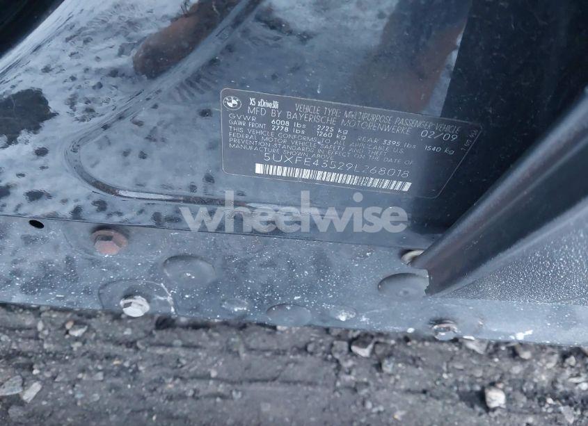 Photo 9 of 2009 Bmw X5 XDRIVE30I (VIN 5UXFE43529L268018)