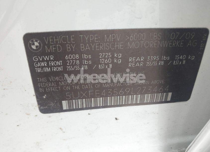 Photo 9 of 2009 Bmw X5 XDRIVE30I (VIN 5UXFE43569L273464)