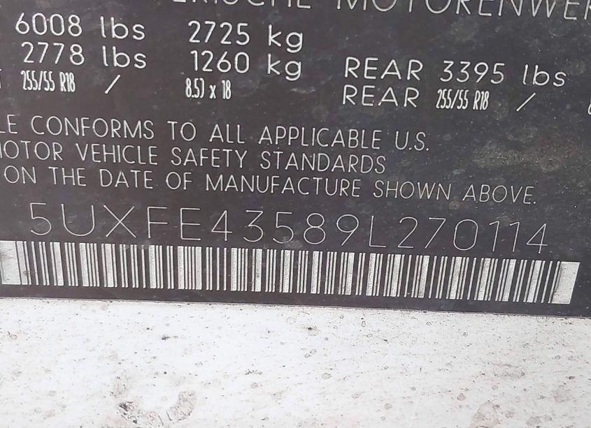 Photo 9 of 2009 Bmw X5 XDRIVE30I (VIN 5UXFE43589L270114)