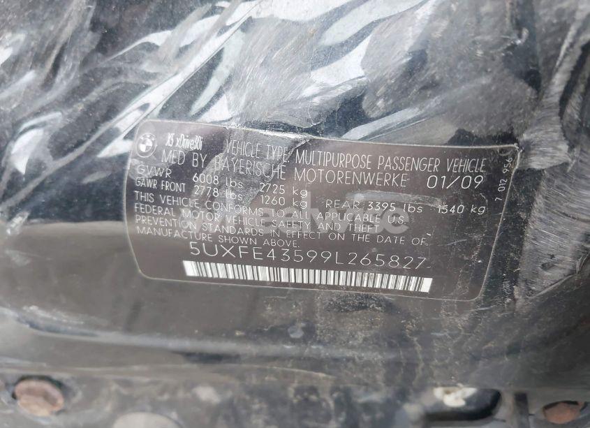 Photo 9 of 2009 Bmw X5 XDRIVE30I (VIN 5UXFE43599L265827)