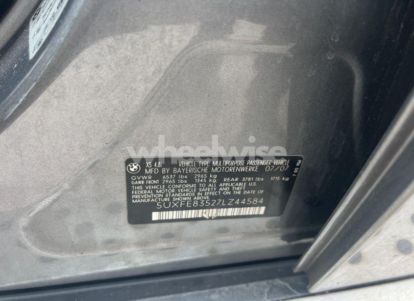 Photo 8 of 2007 Bmw X5 4.8I (VIN 5UXFE83527LZ44584)