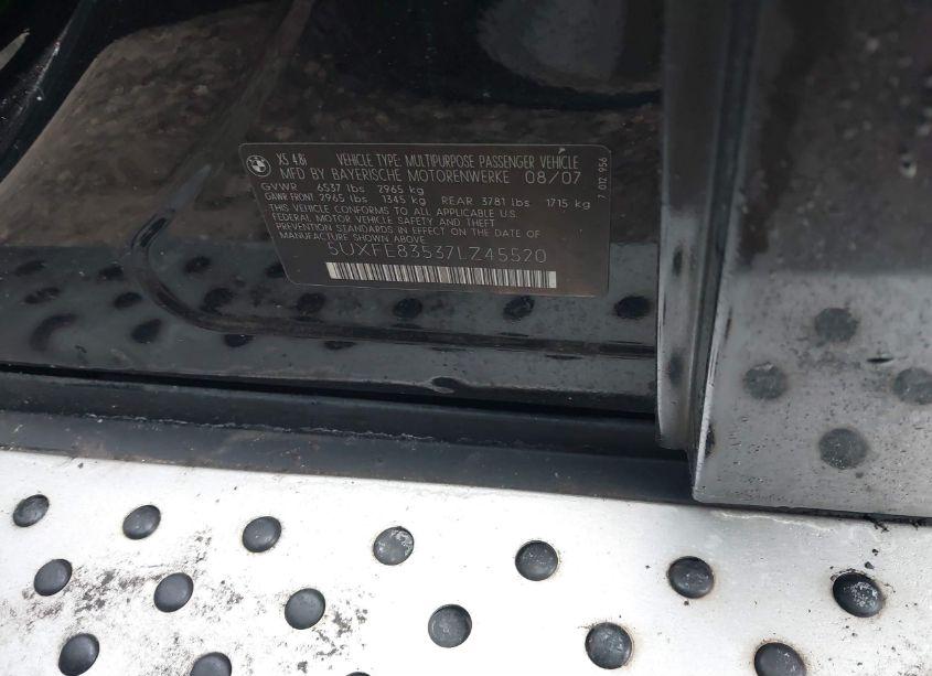 Photo 9 of 2007 Bmw X5 4.8I (VIN 5UXFE83537LZ45520)