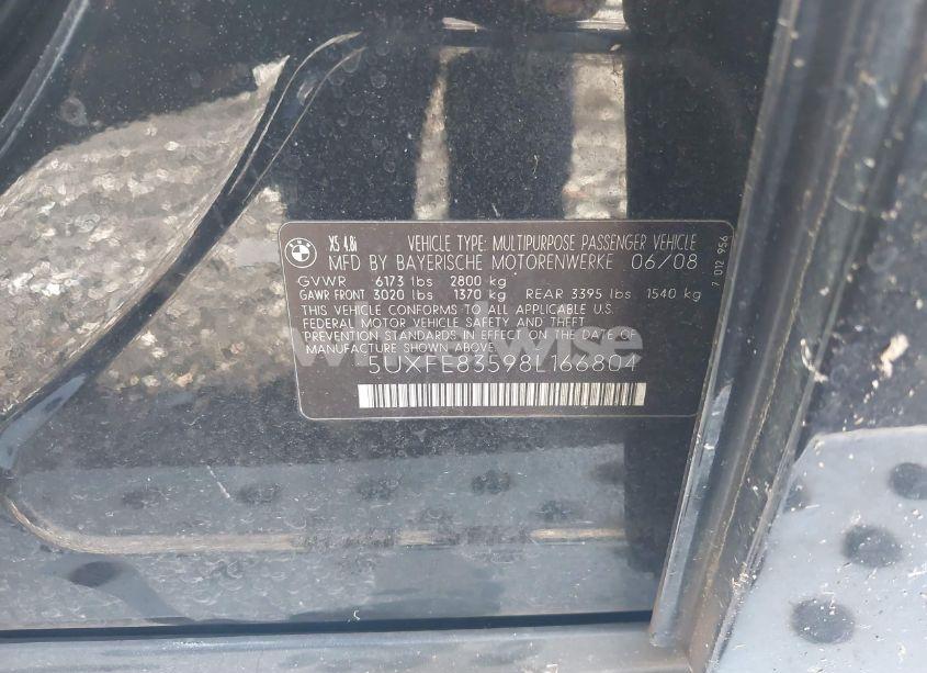 Photo 9 of 2008 Bmw X5 4.8I (VIN 5UXFE83598L166804)