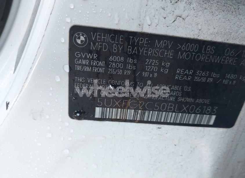 Photo 9 of 2011 Bmw X6 XDRIVE35I (VIN 5UXFG2C50BLX06183)