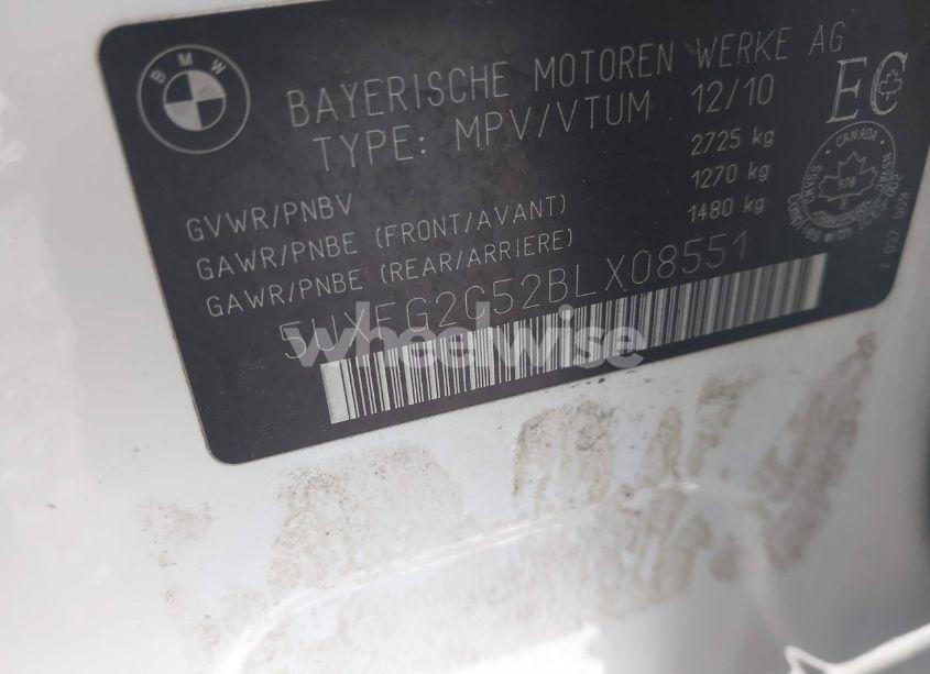 Photo 9 of 2011 Bmw X6 XDRIVE35I (VIN 5UXFG2C52BLX08551)