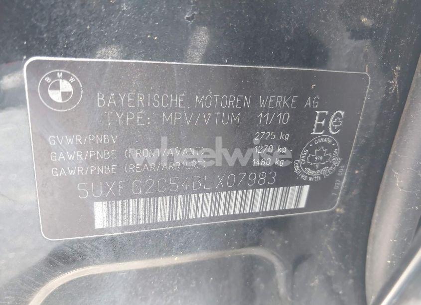 Photo 9 of 2011 Bmw X6 XDRIVE35I (VIN 5UXFG2C54BLX07983)