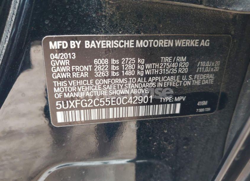 Photo 9 of 2014 Bmw X6 XDRIVE35I (VIN 5UXFG2C55E0C42901)