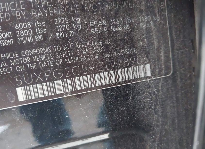 Photo 9 of 2012 Bmw X6 XDRIVE35I (VIN 5UXFG2C59CL778906)