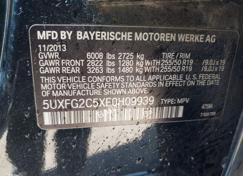 Photo 9 of 2014 Bmw X6 XDRIVE35I (VIN 5UXFG2C5XE0H09939)