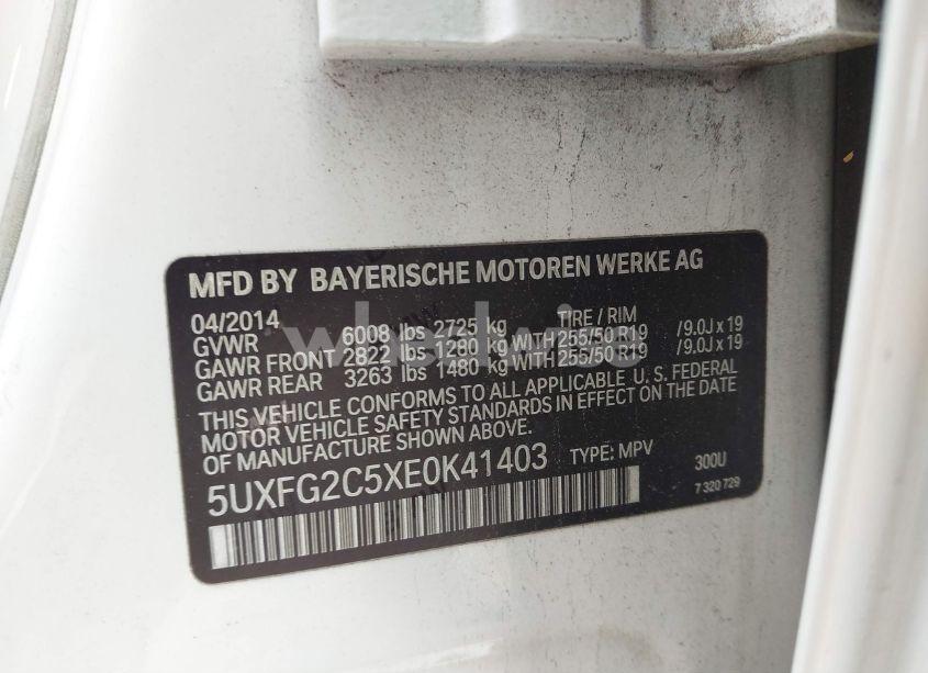 Photo 9 of 2014 Bmw X6 XDRIVE35I (VIN 5UXFG2C5XE0K41403)