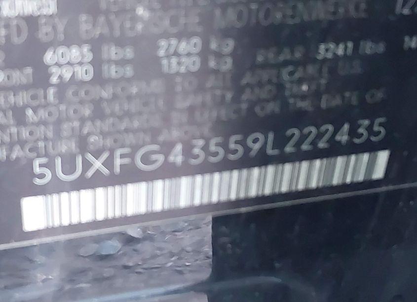 Photo 9 of 2009 Bmw X6 XDRIVE35I (VIN 5UXFG43559L222435)