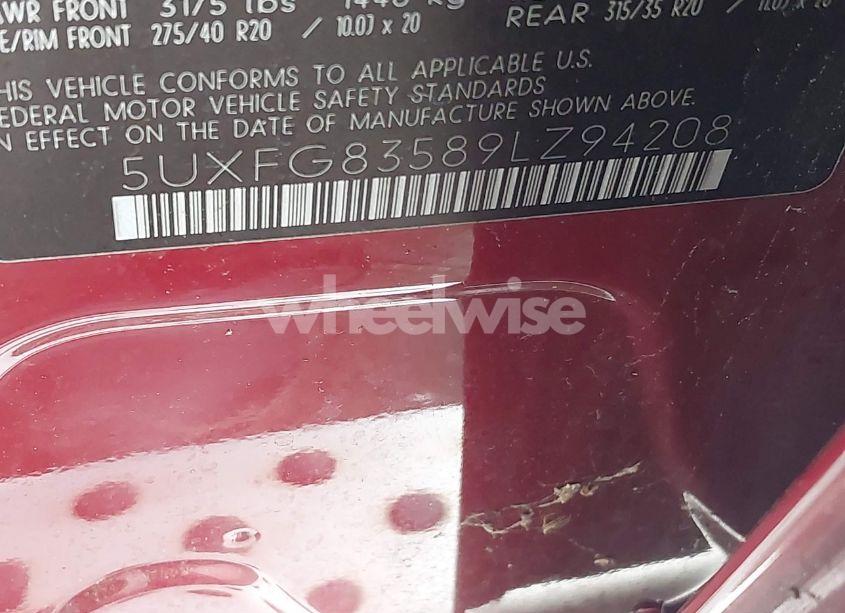 Photo 9 of 2009 Bmw X6 XDRIVE50I (VIN 5UXFG83589LZ94208)