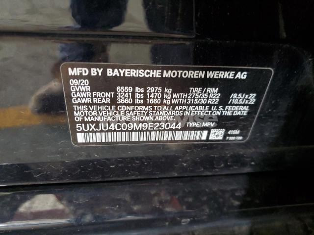 Photo 9 of 2021 BMW X5 M50I (VIN 5UXJU4C09M9E23044)