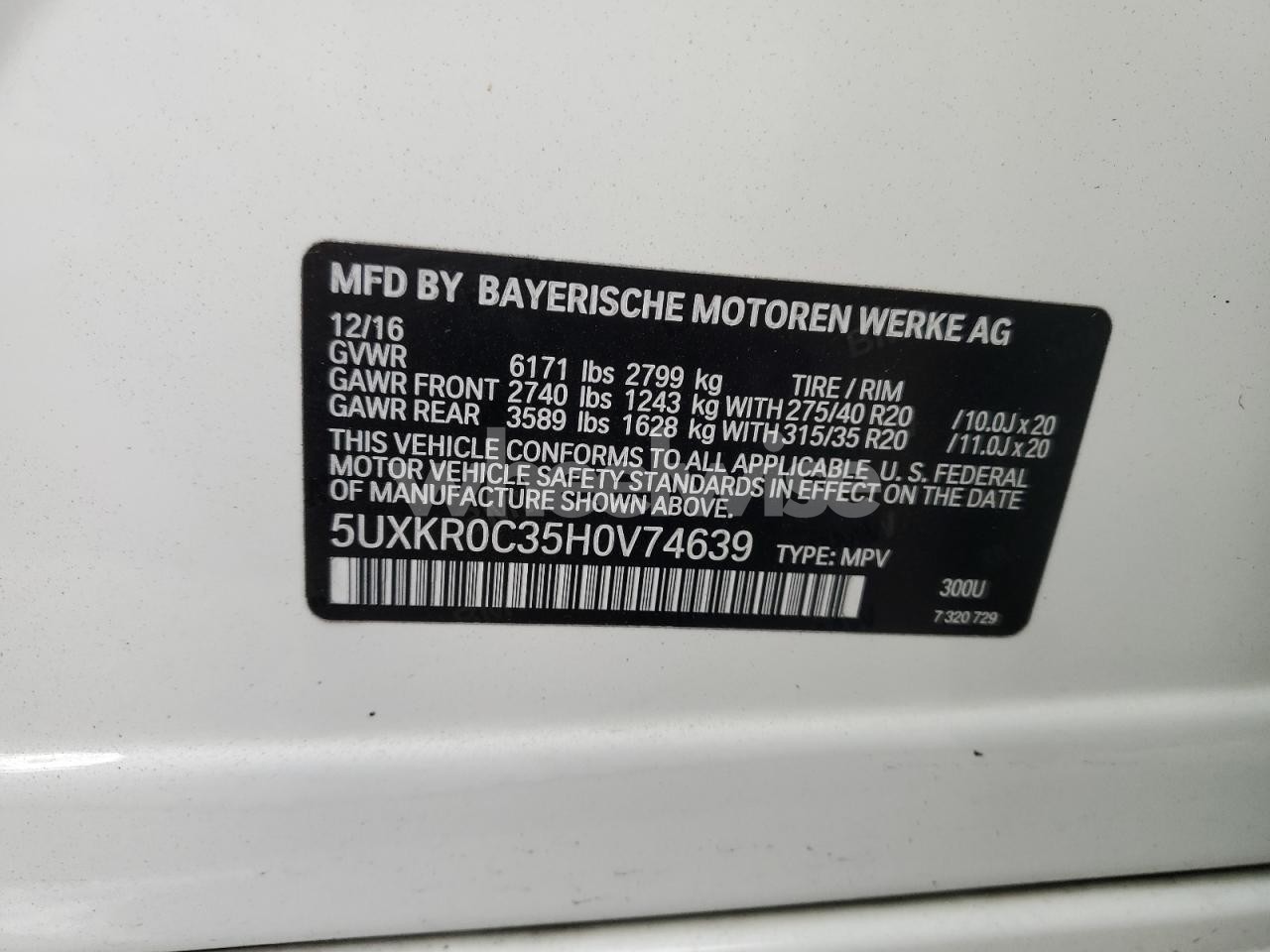 Photo 13 of 2017 BMW X5 XDRIVE35I N/A (VIN 5UXKR0C35H0V74639)