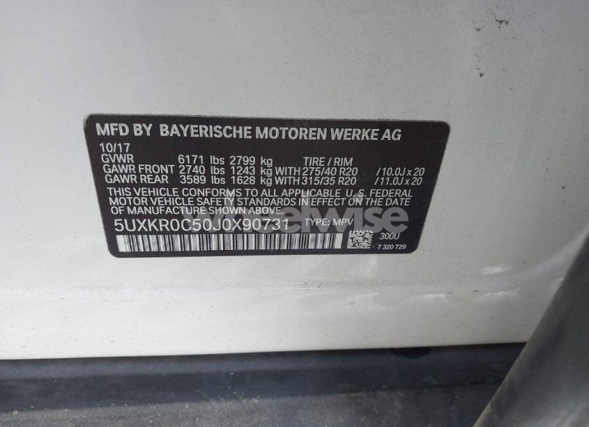 Photo 9 of 2018 Bmw X5 XDRIVE35I (VIN 5UXKR0C50J0X90731)