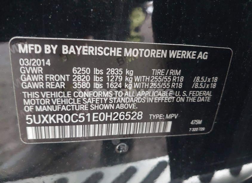 Photo 9 of 2014 Bmw X5 XDRIVE35I (VIN 5UXKR0C51E0H26528)