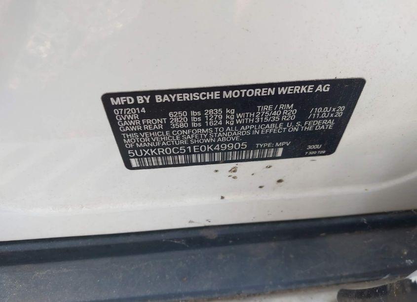 Photo 9 of 2014 Bmw X5 XDRIVE35I (VIN 5UXKR0C51E0K49905)