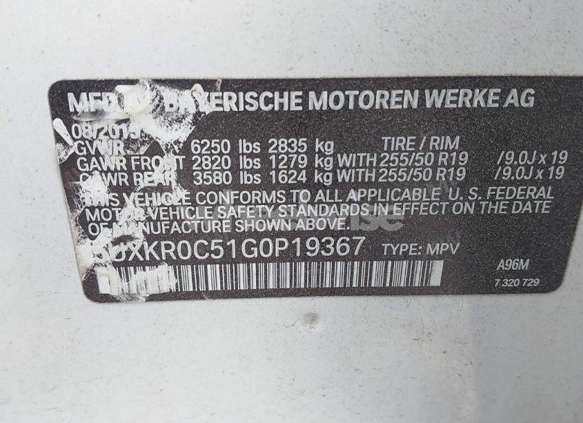 Photo 9 of 2016 Bmw X5 XDRIVE35I (VIN 5UXKR0C51G0P19367)