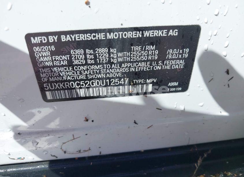 Photo 9 of 2016 Bmw X5 XDRIVE35I (VIN 5UXKR0C52G0U12547)