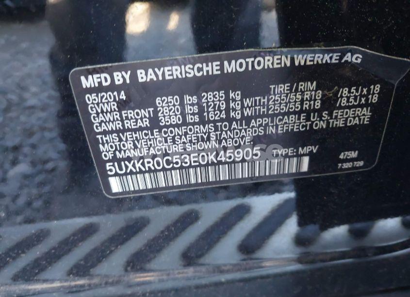 Photo 9 of 2014 Bmw X5 XDRIVE35I (VIN 5UXKR0C53E0K45905)