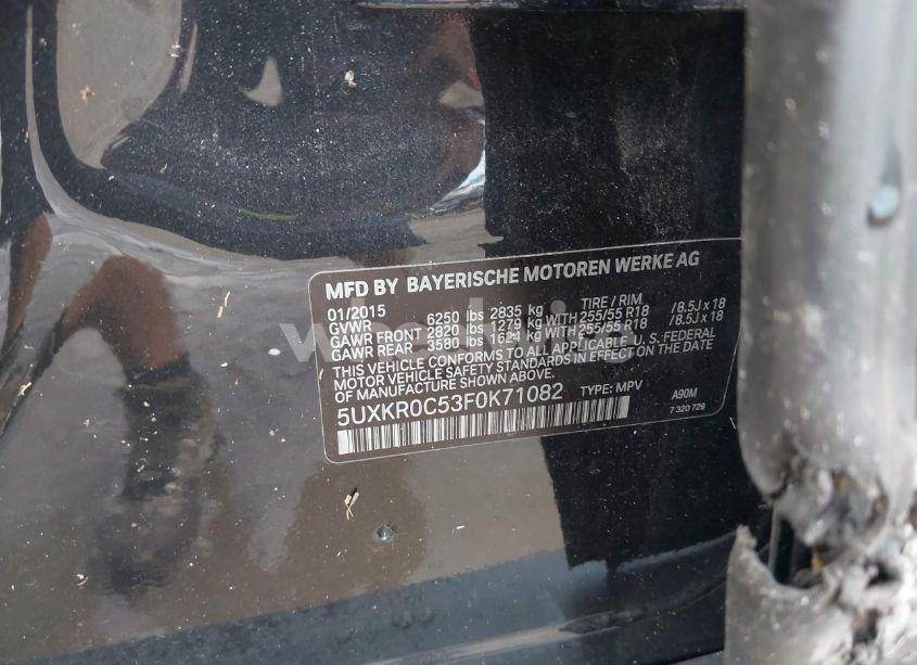 Photo 9 of 2015 Bmw X5 XDRIVE35I (VIN 5UXKR0C53F0K71082)